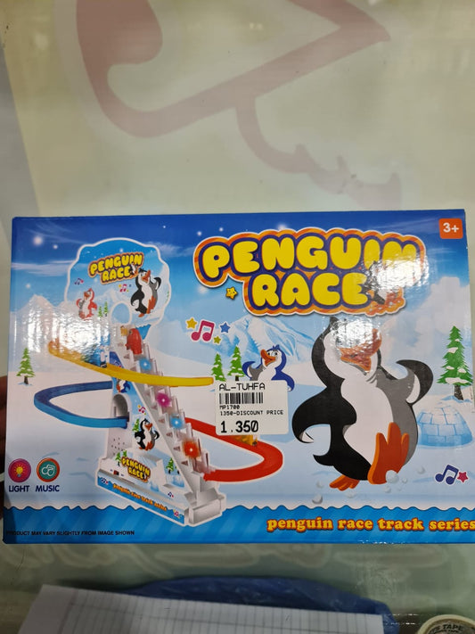 Penguin Race Track Set with Flashing Lights and Music