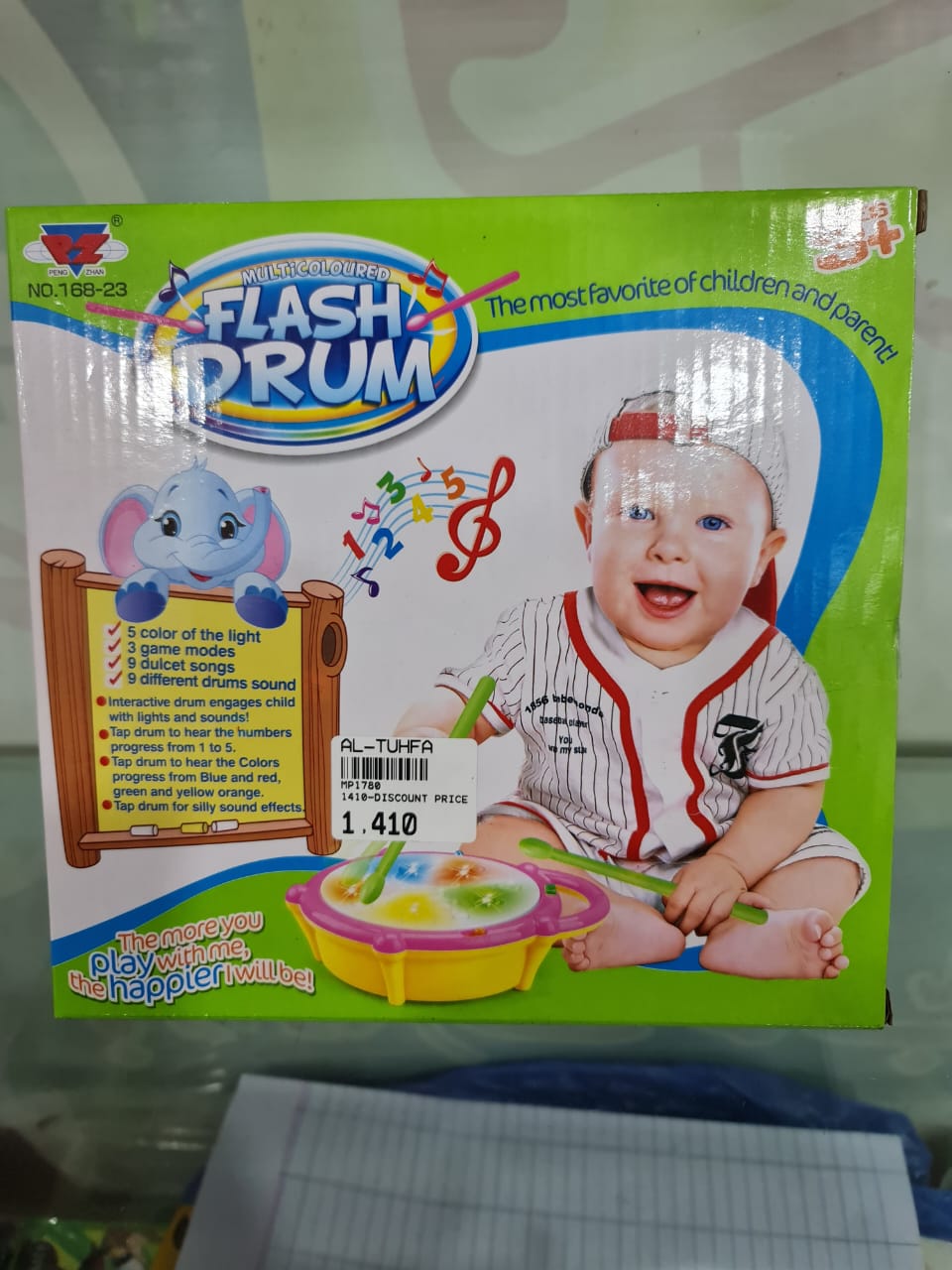 Kids Multi-Colored Flash Drum